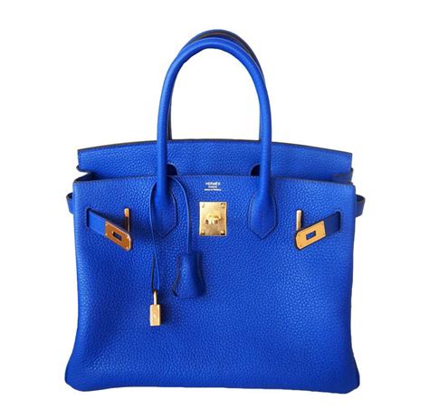 hermes bags blue|blue hermes birkin bag.